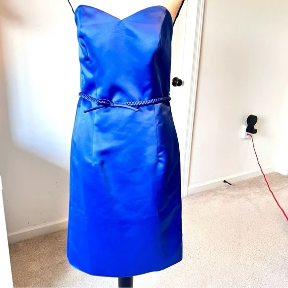 ALFRED SUNG | Dresses | Alfred Sung Strapless Sweetheart Neckline Belted  Midi Dresssz 8 | Poshmark